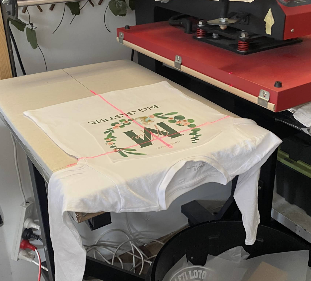 DTG printing in action